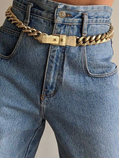 Amazing Vintage Gold-Toned Chain Belt