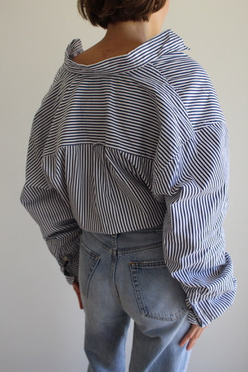 90s Striped Burberrys Button Down Shirt