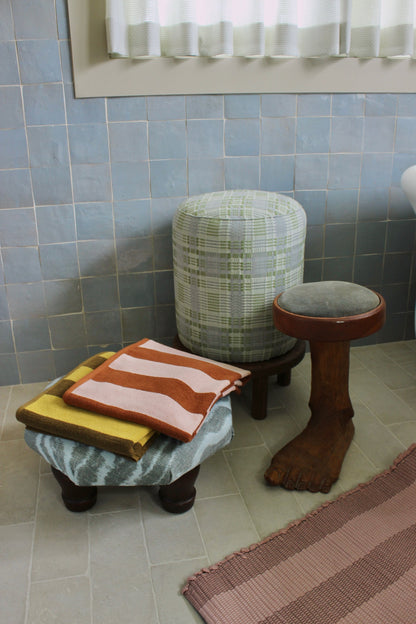 Simple Striped Terry Bath Mat