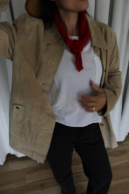 Vintage Biscuit Suede Jacket
