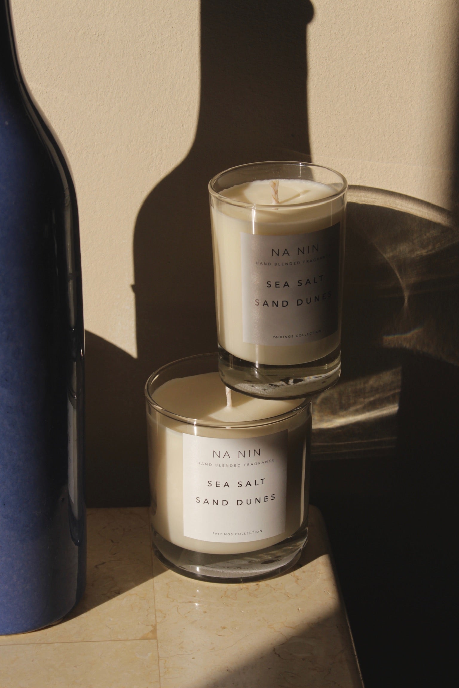 sea and sand candle coconut and palm Sea Salt & Sand Dunes Candle / Available in Multiple Sizes