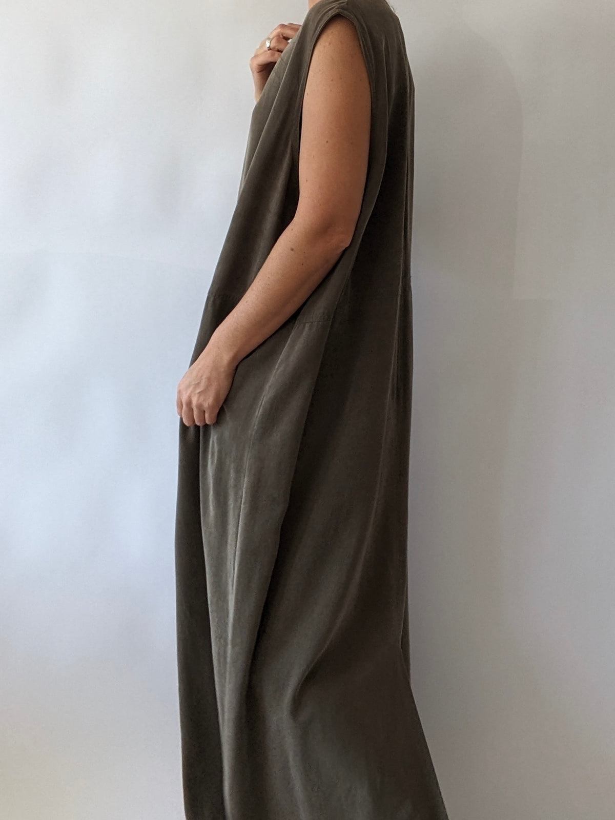 Vintage Moss Twilled Dress