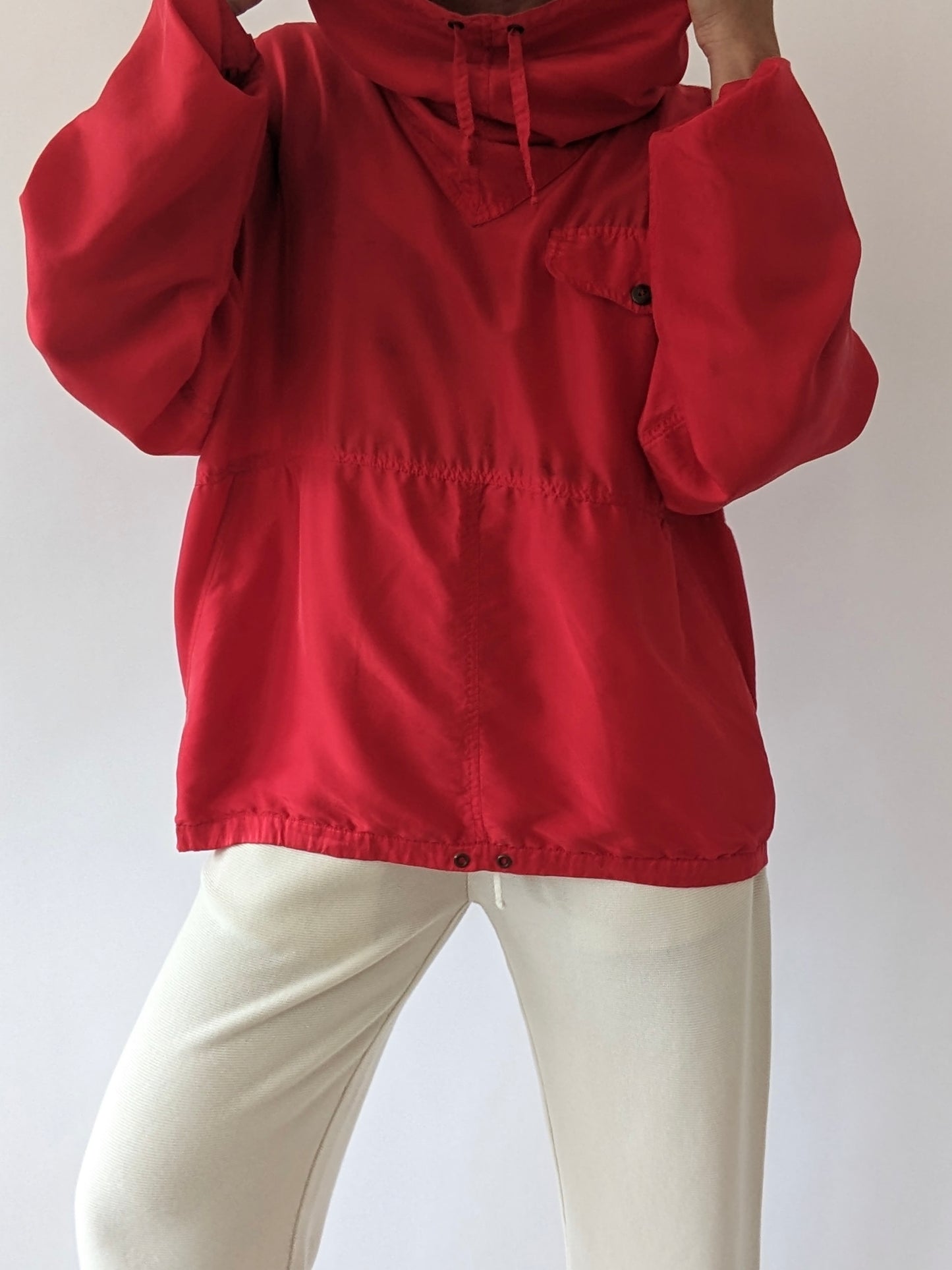 Vintage Cherry Silk Popover