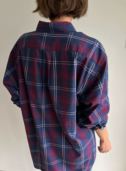 Vintage Embroidered Christian Dior Plaid Shirt