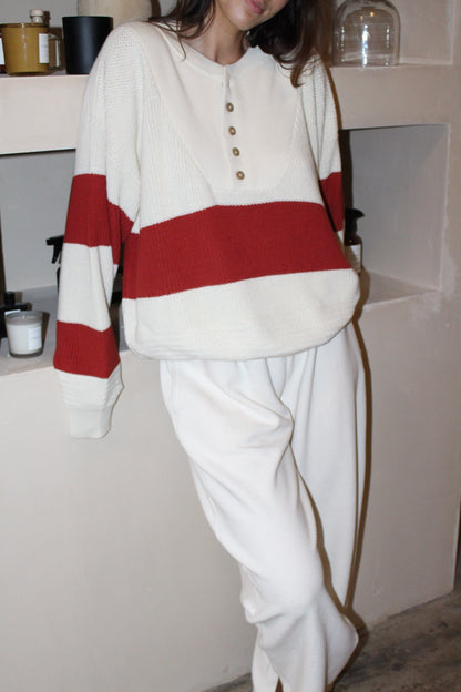 Bud Pima Cotton Striped Henley
