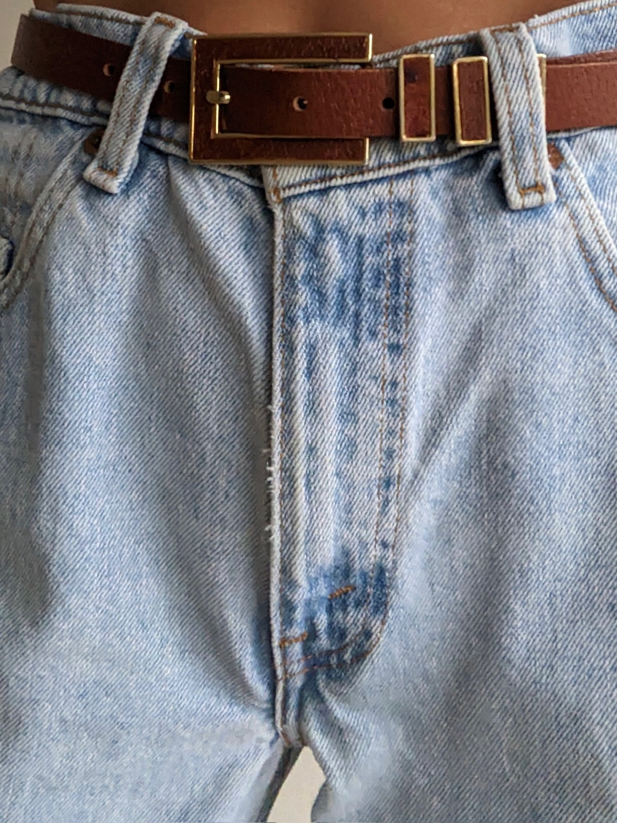Favorite Vintage Rust Pebbled Leather Belt