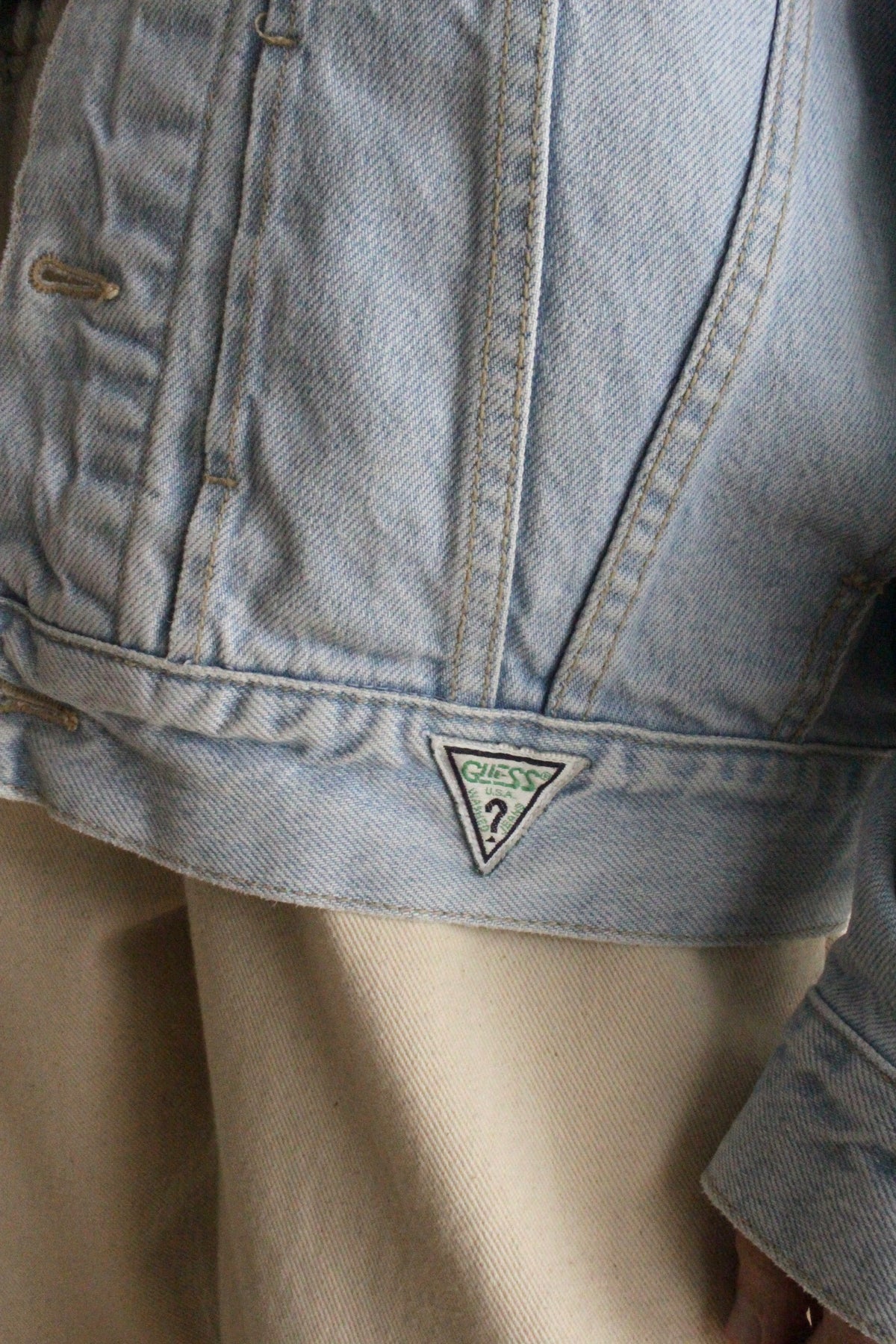 Favorite Vintage Guess Light Wash Denim Jacket