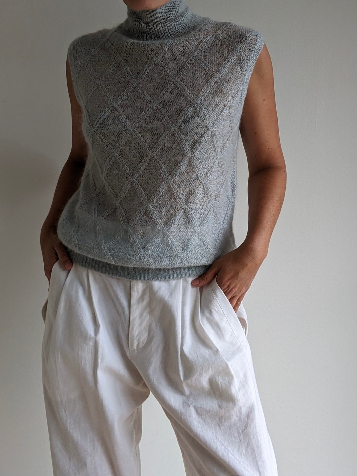 Vintage Calvin Klein Sleeveless Mohair Top