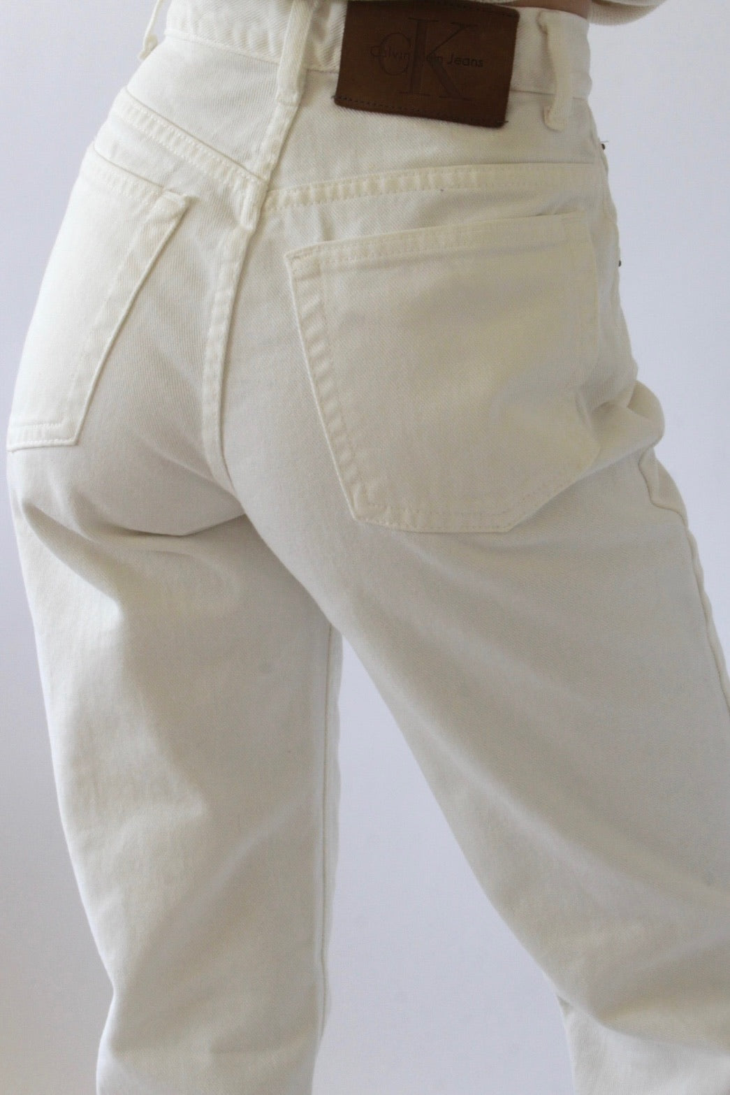 Vintage Calvin Klein White Denim