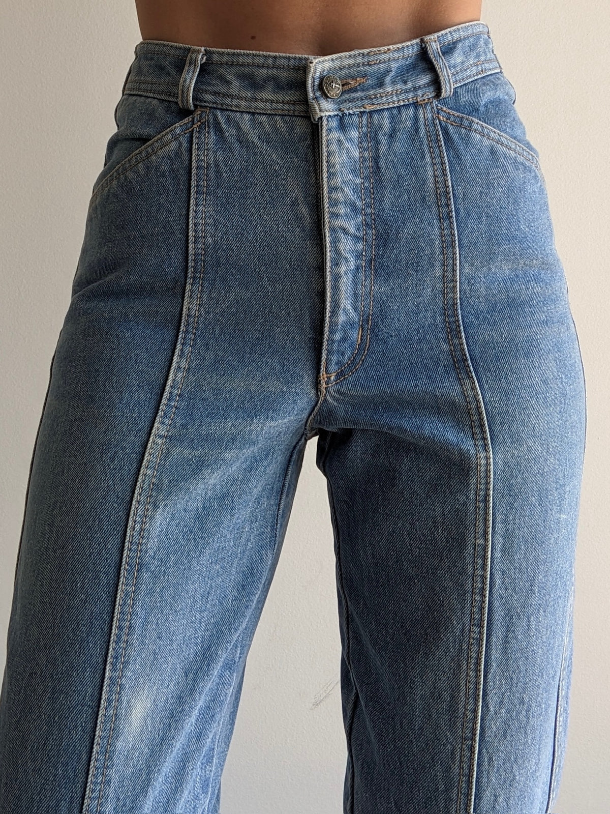 90s Cropped Blue Denim