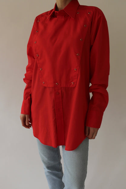Vintage Tart Western Snap Bib Shirt
