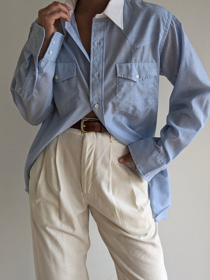Vintage Sky Blue Shirt
