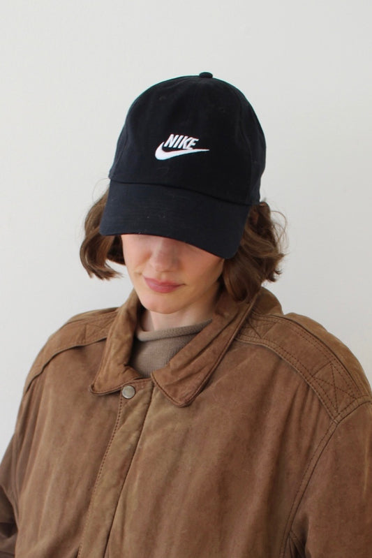 Embroidered Nike Black Twilled Ball Cap