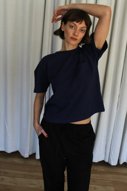 Jo Jersey Cotton Pocket Tee