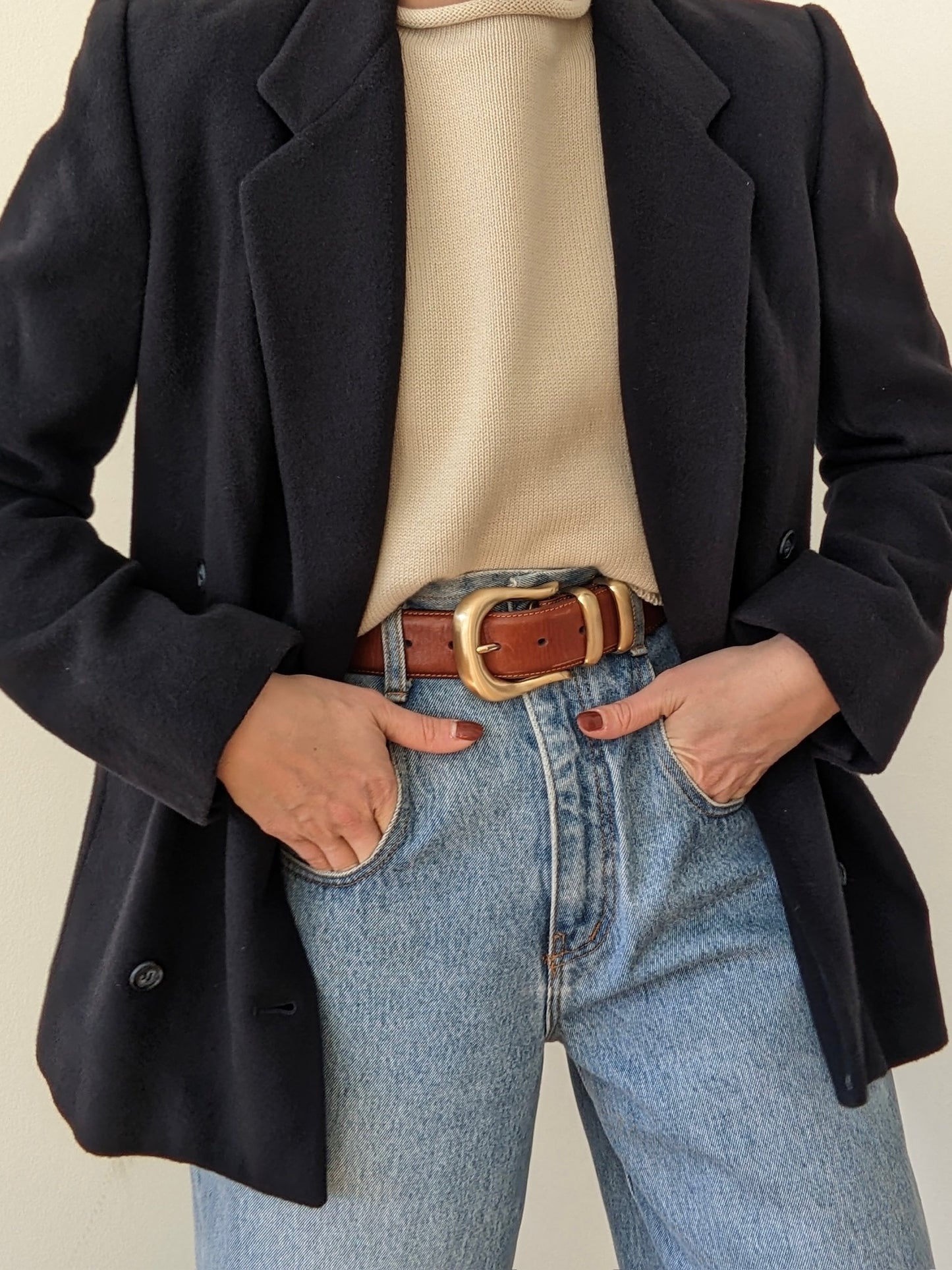 Vintage Midnight Pure Cashmere Blazer