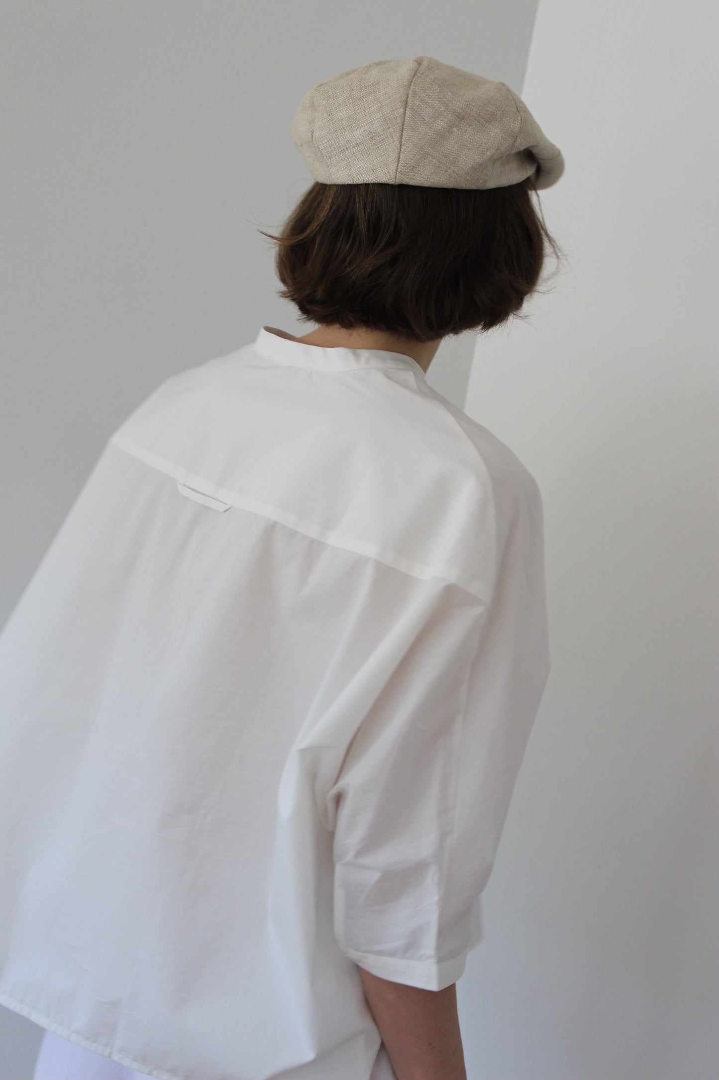Vintage Woven Linen Flat Cap