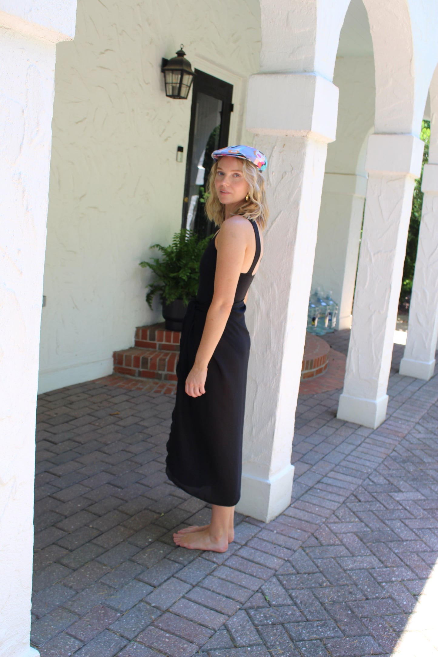 Vintage Sheer Onyx Tie Skirt