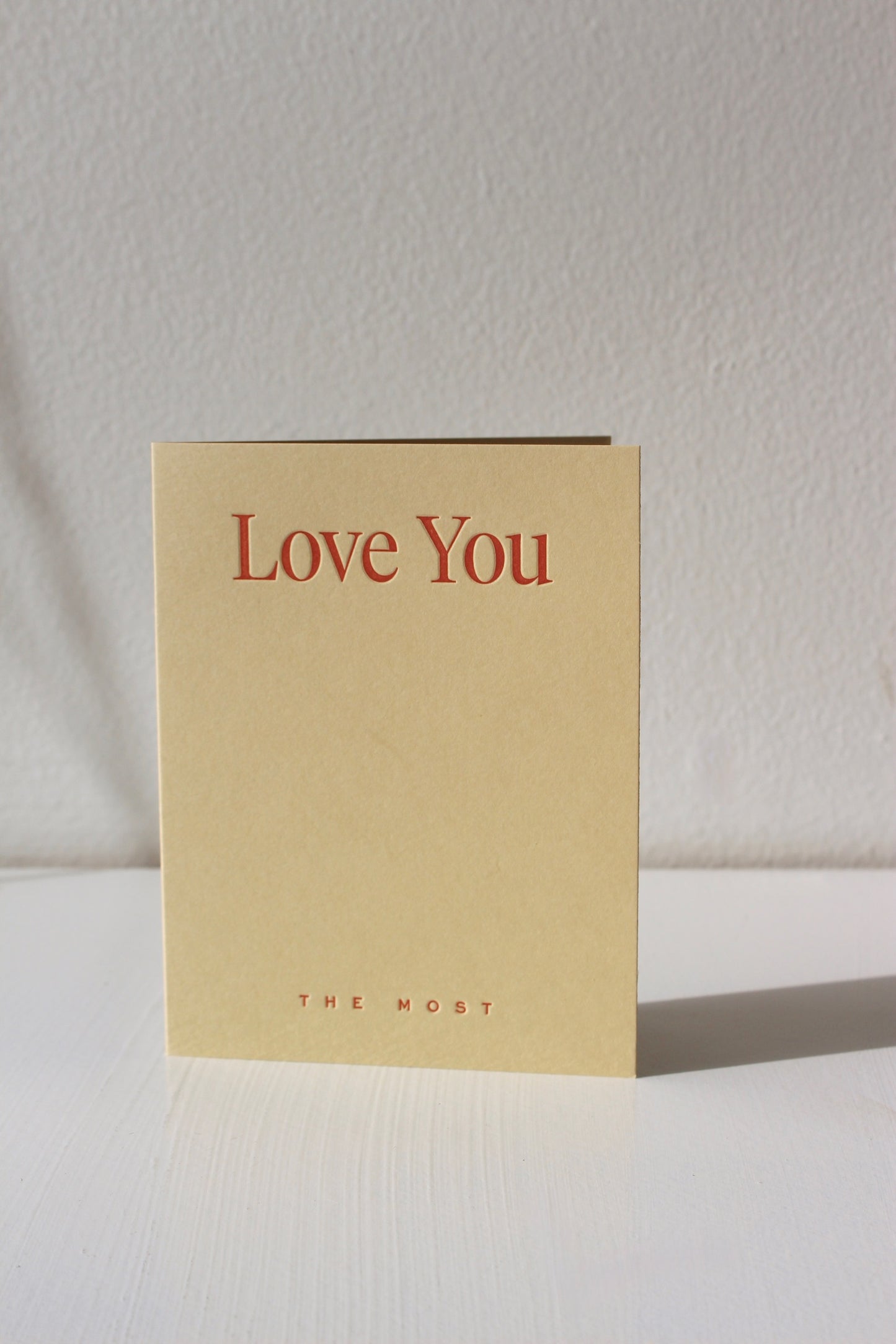 Love You The Most No. 33 Card