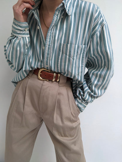 Vintage Faded Striped Shirt