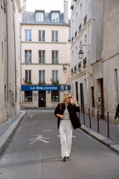 Maddox Woven Silk Chore Coat