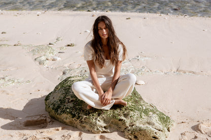Sebby Cotton Seed Stitch Pant