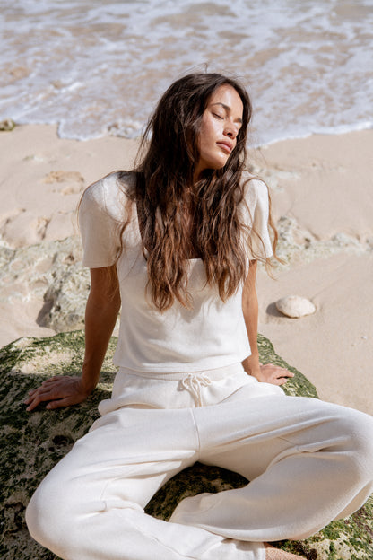 Lu Cotton Seed Stitch Top