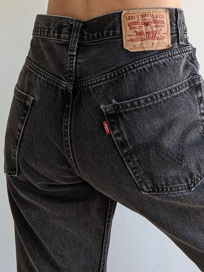 Vintage Levi's 505 Black Jeans