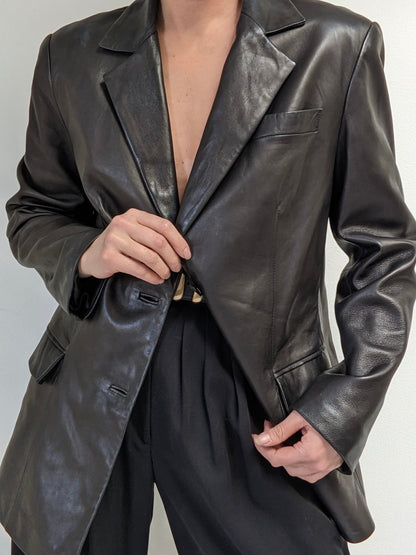 Luxurious Vintage Espresso Leather Jacket