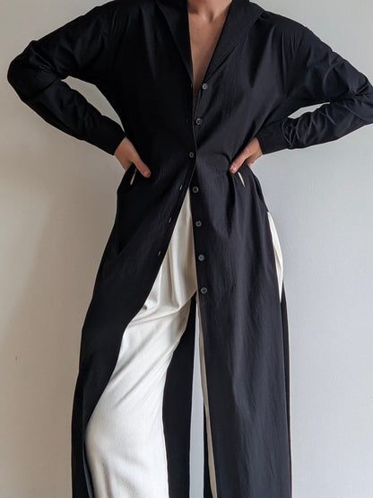 Incredible 90s Issey Miyake Belted Cotton Duster