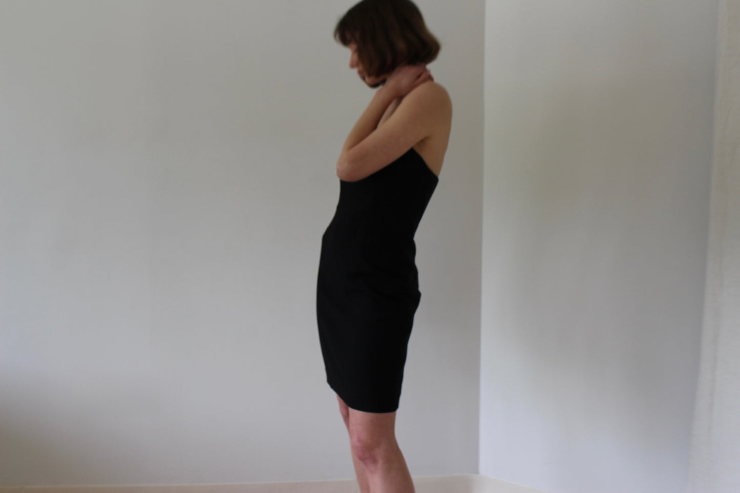 90s Caviar Strapless Mini Dress