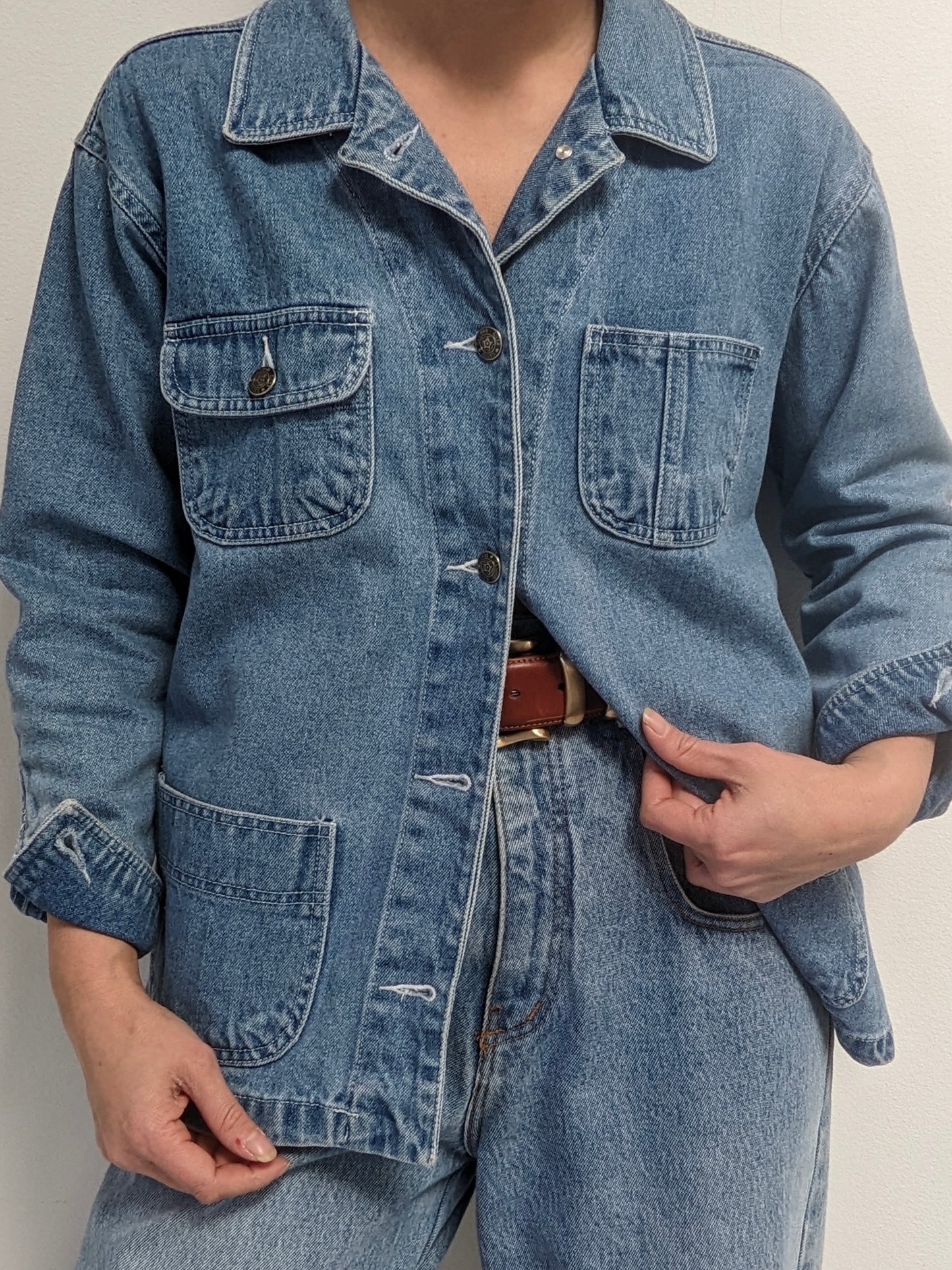 Vintage Petite Denim Chore Coat