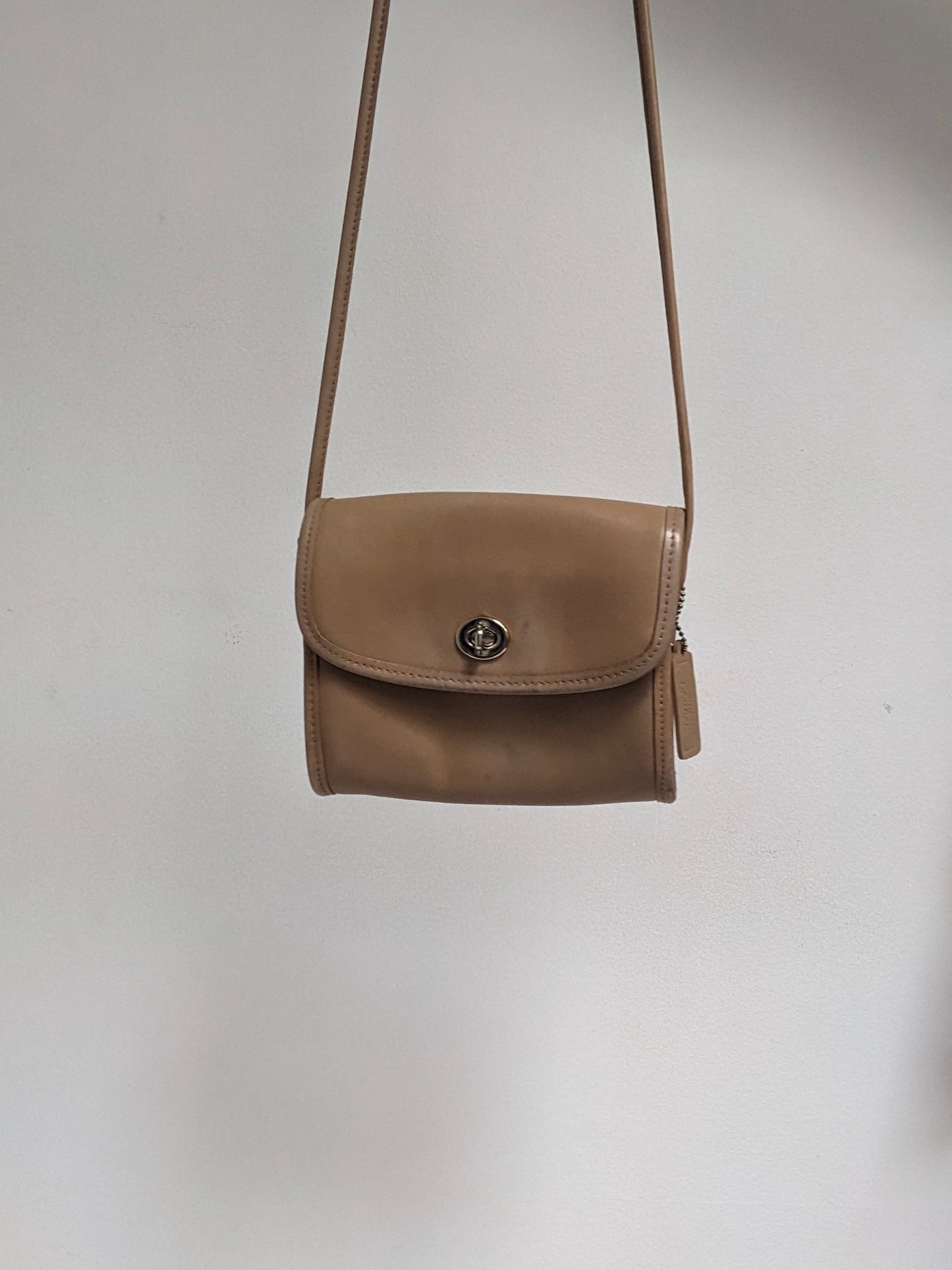 Vintage Petite Toffee Leather Purse