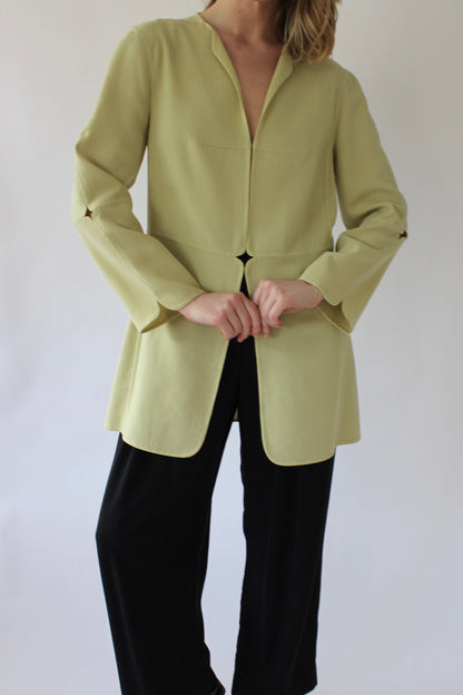Vintage Chado Ralph Rucci Pistachio Cut-Out Jacket