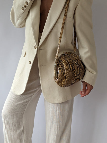Exquisite Vintage Genuine Snakeskin Purse
