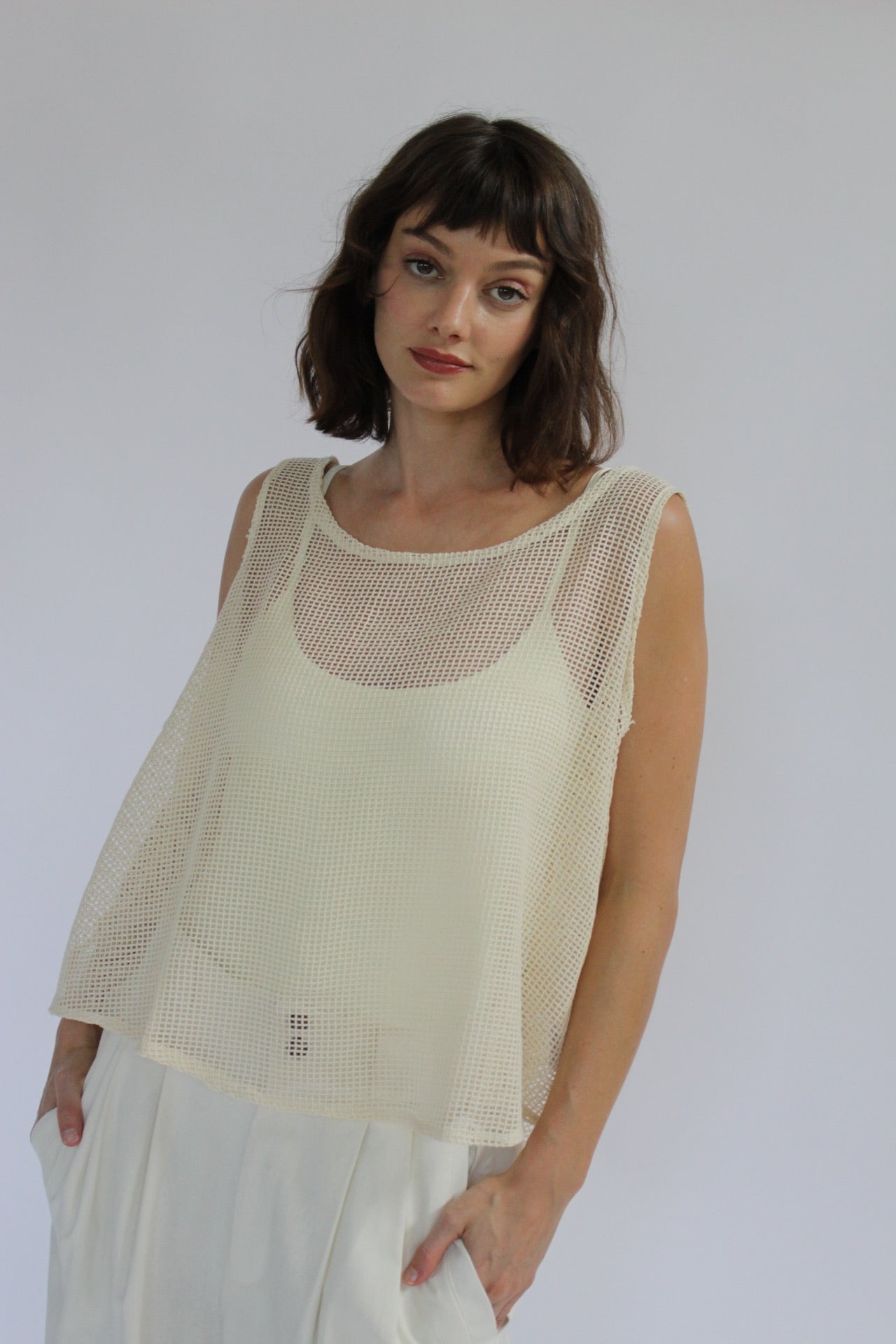 Marni Netted Cotton Tank