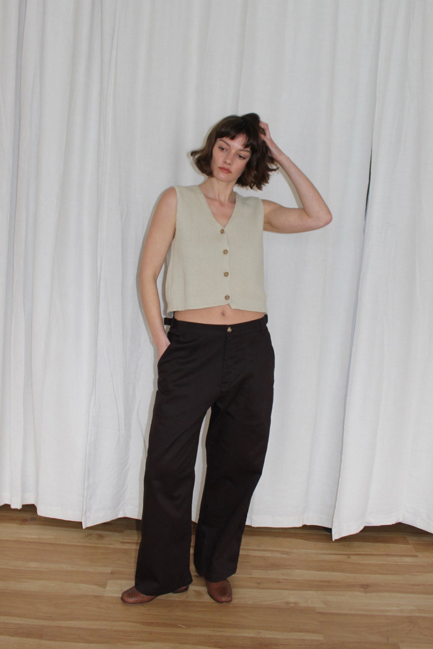 Ingrid Cotton Twill Carpenter Pant
