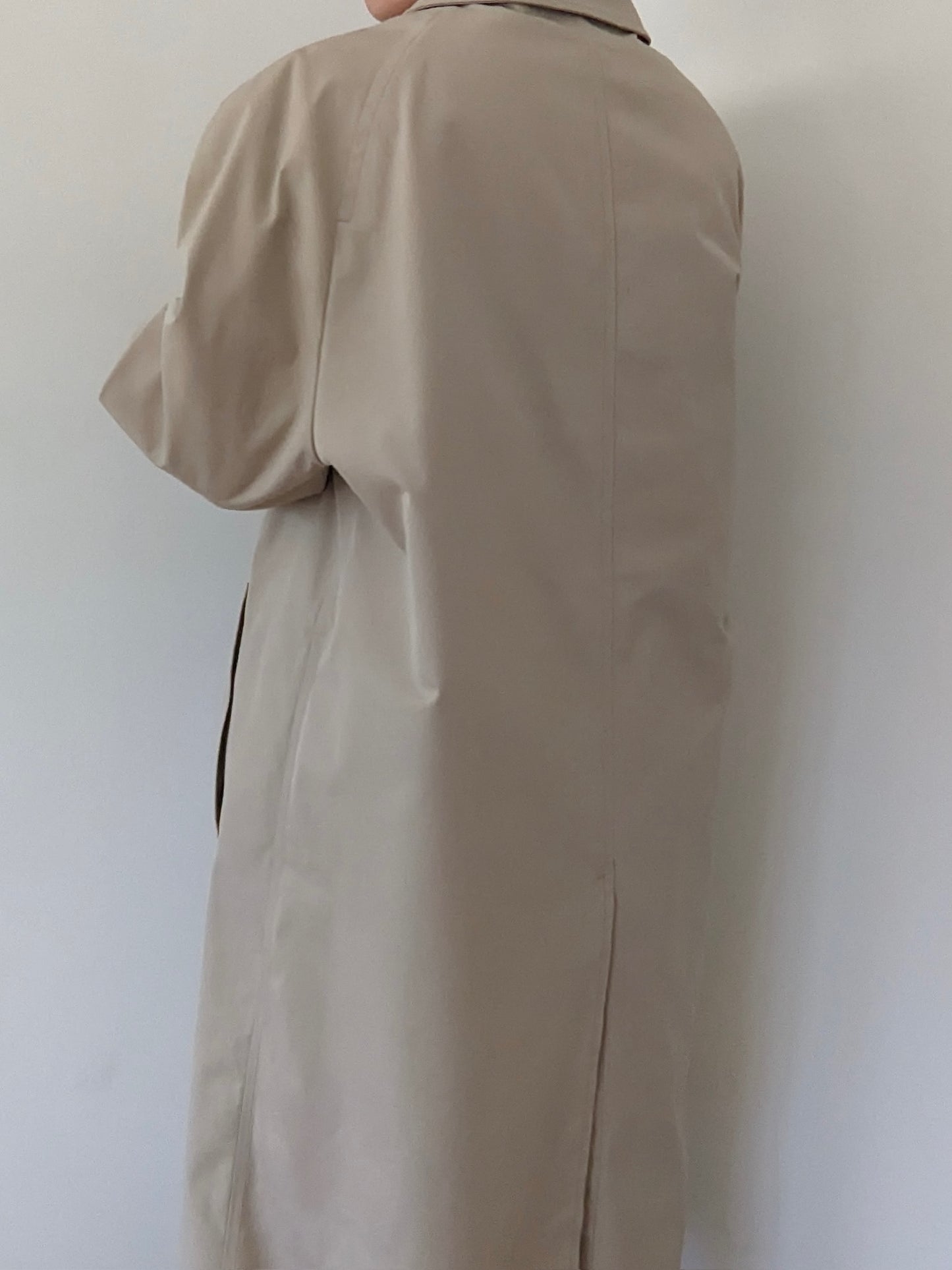 Classic Vintage Khaki Trench Coat