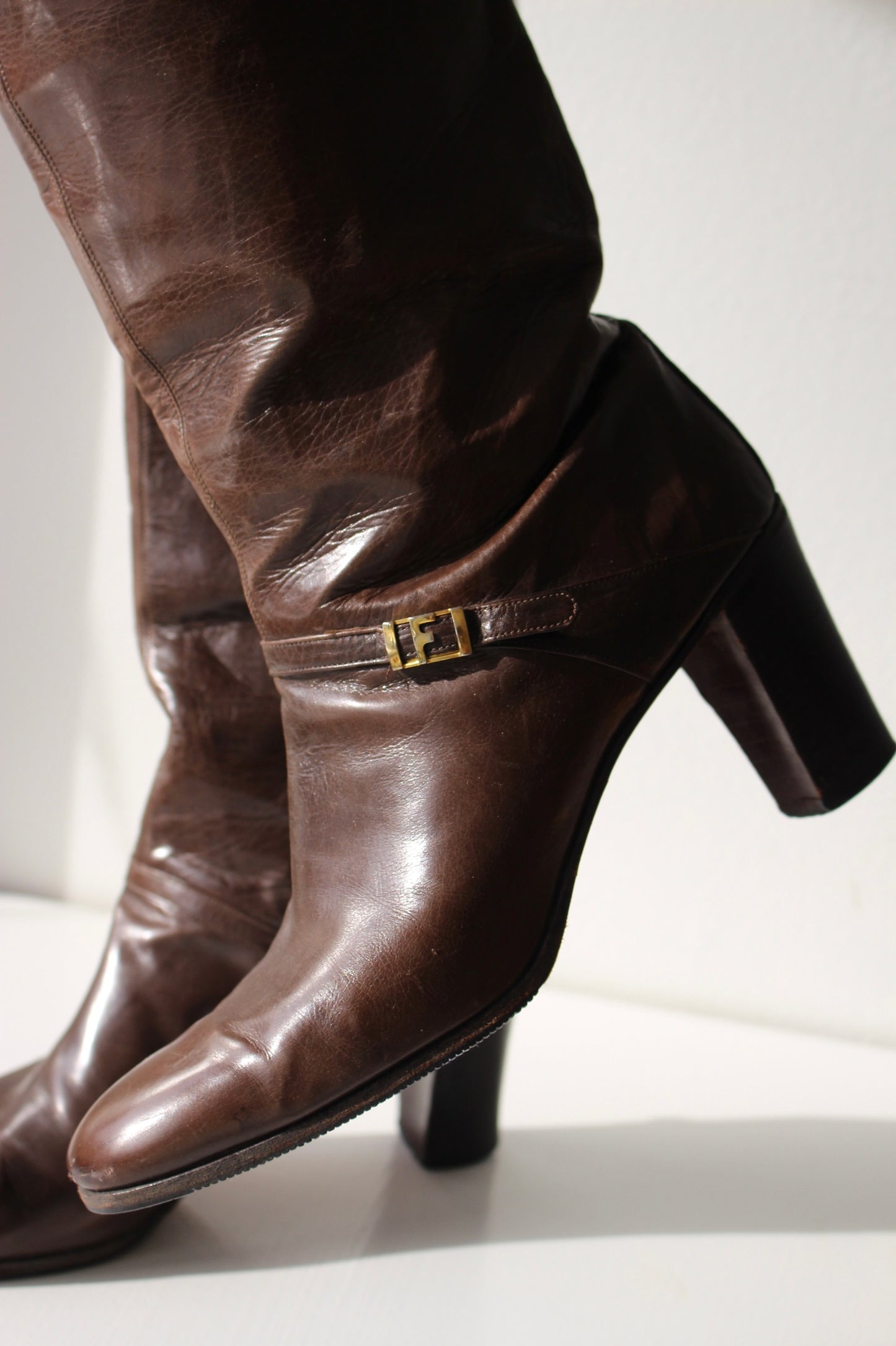Vintage Salvatore Ferragamo Leather Boots