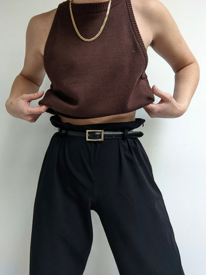 Vintage Onyx Lightweight Wide Leg Pants