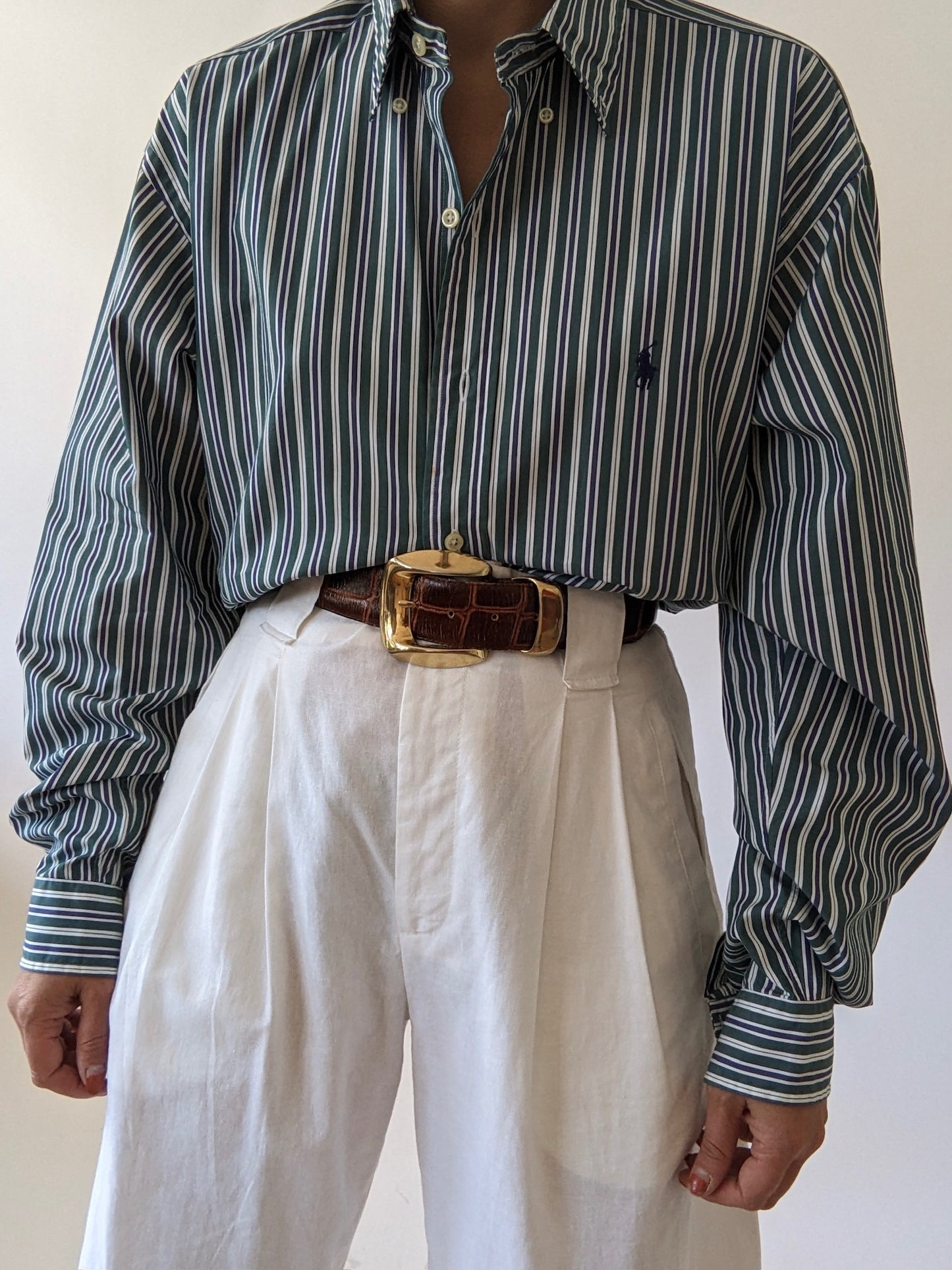 90s Ralph Lauren Topiary Striped Shirt