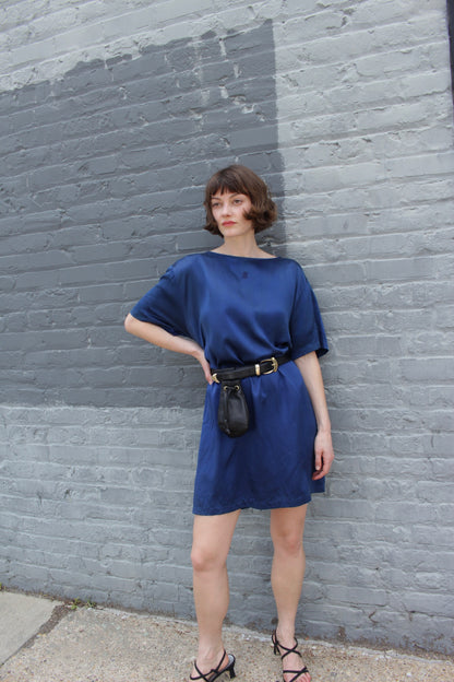 Rare Vintage Ralph Lauren Purple Label Silk Shift Dress