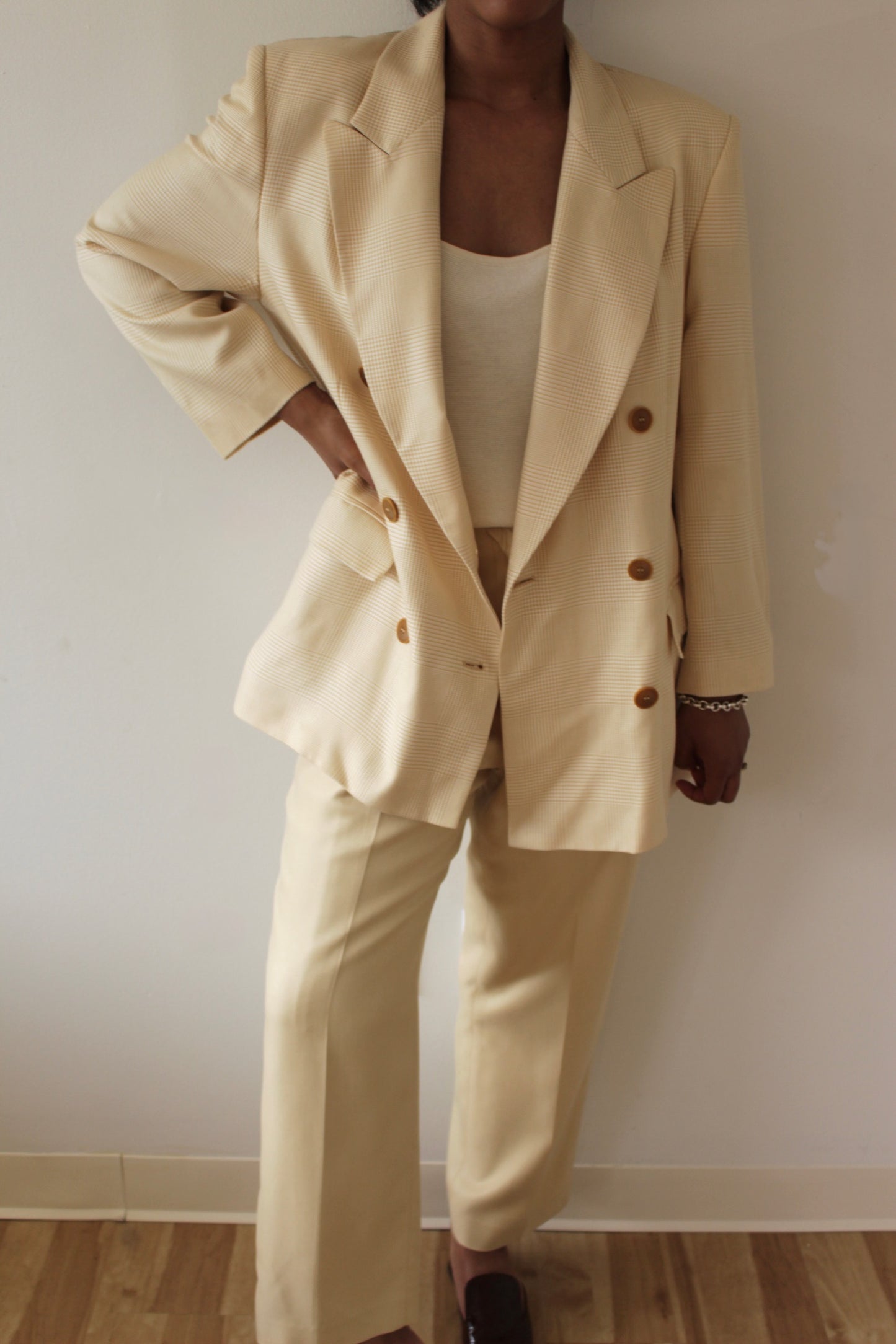 Vintage Jaeger Butter Wool Blazer