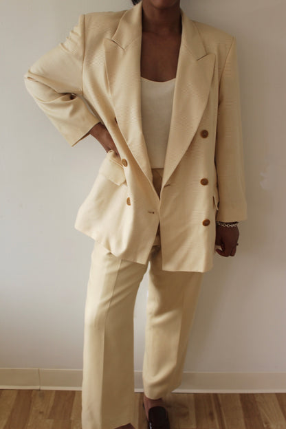 Vintage Jaeger Butter Wool Blazer