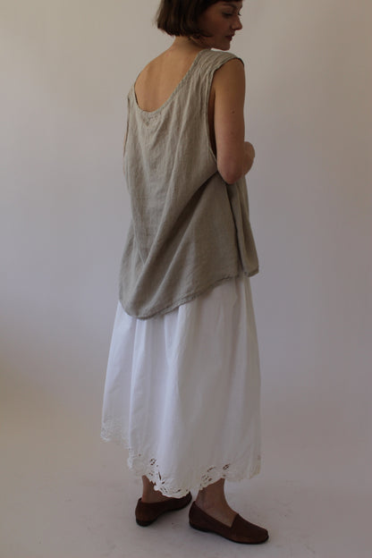 FLAX Stone Linen Tank