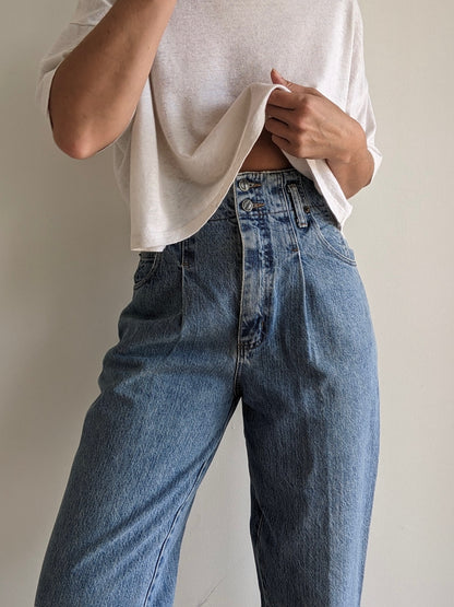Vintage Palmetto's Pleated Denim