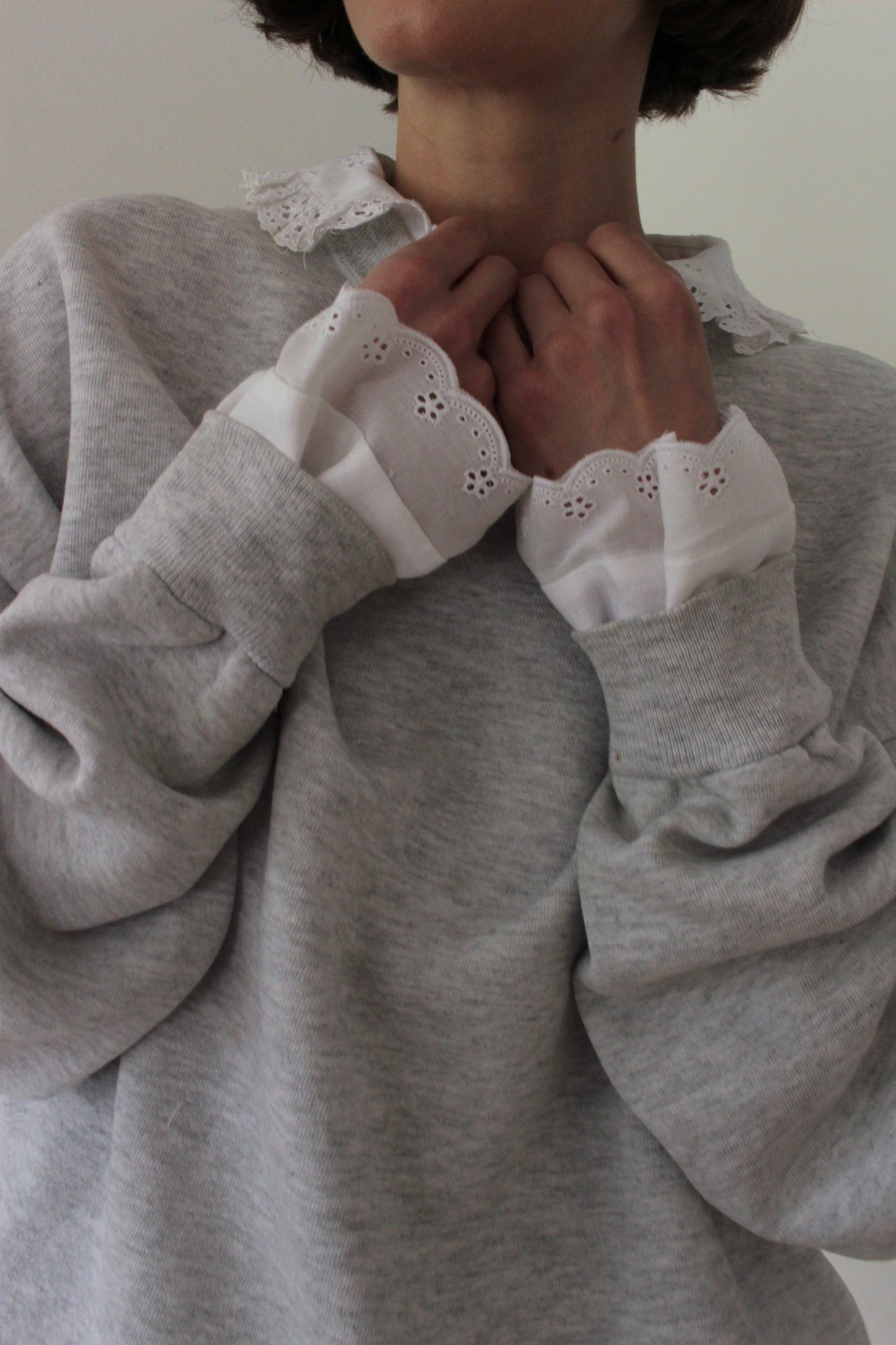 Reworked Vintage Collared Crewneck