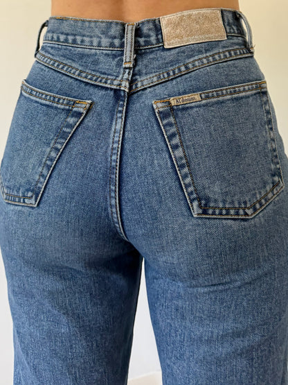 90s High Rise Blue Denim