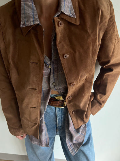 Vintage Chestnut Suede Jacket