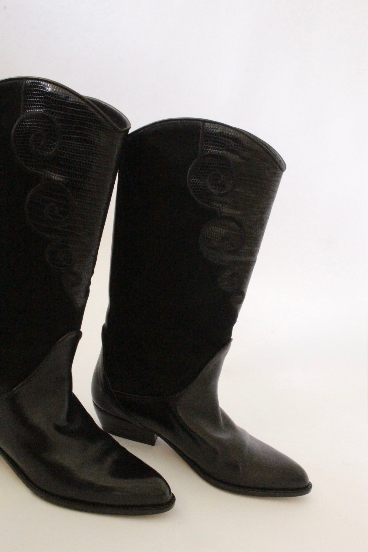Incredible Vintage Via Spiga Onyx Western Boots