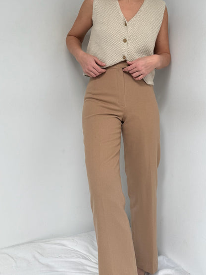 Vintage Butterscotch Wool Trousers